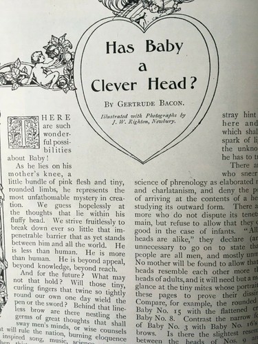 Phrenology baby child clever - baby,