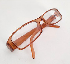 Gucci Montatura occhiali quadrati ovali donna arancio trasparente Vintage -XXX