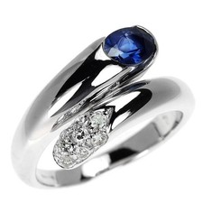 Anello Bulgari K18WG Zaffiro