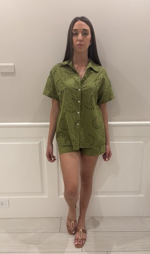 Completo donna cotone verde - donna, in