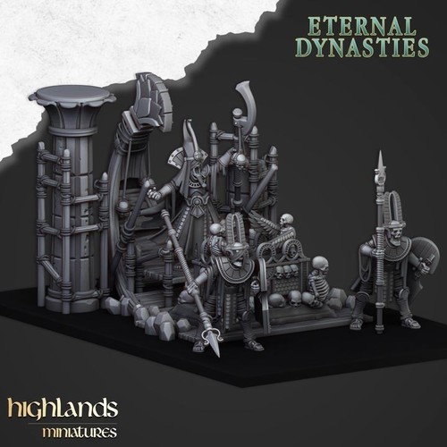 Pharaoh funeral ship 28mm - funeral, da