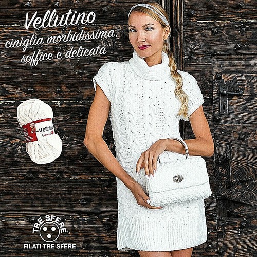 Gomitolo vellutino ciniglia - gomitolo, 50