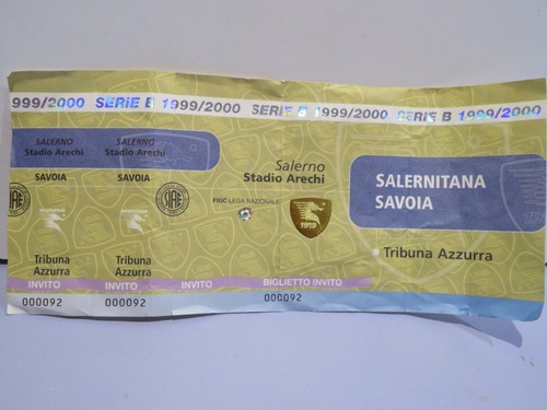 Vecchio biglietto partita - biglietto,