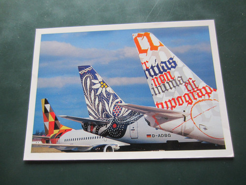 Cartolina aereo boeing 737 300 - cartolina,