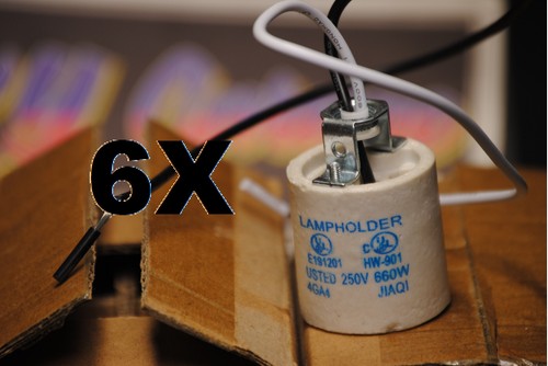 6pz prese per lampadina - prese,