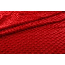 Tessuto peluche MINKY ROSSO