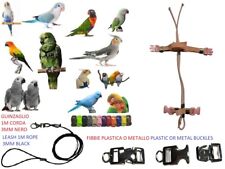 Pettorina pappagalli ROSA 2 TONI elastica collo 3MM DA COCORITE AD AMAZZONE