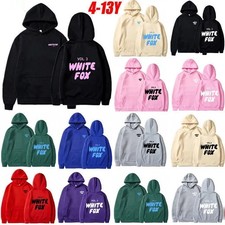 Felpe con cappuccio da ragazzo ragazza✨bianco✨nero✨volpe✨tasche bambini felpe maglione casual top