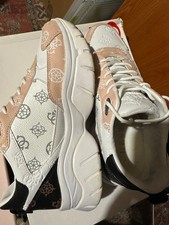 scarpe donna guess come nuove n37. bianco beige nero. suola alta