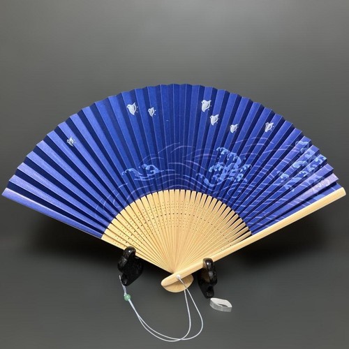 Ventilatore pieghevole blu - ventilatore,