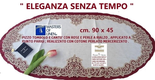 Centro ovale x 45 - ovale, beige