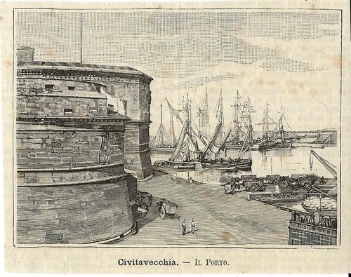 Stampa antica civitavecchia - stampa,