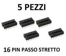 ZOCCOLO 16 PIN PASSO 2,54MM