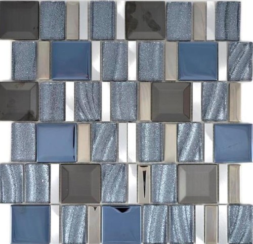 Alluminio mosaico grigio - alluminio,