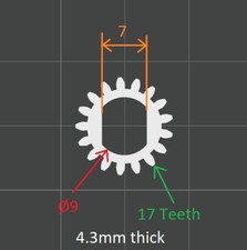 Ingranaggi di ricambio per HP OfficeJet Pro 9010 9012 9020 (3 PEZZI)