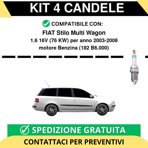 Kit candele per - candele, fiat