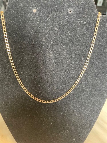 Collana cordolo maglia piatta