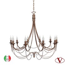 Lampadario ferro battuto