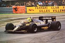 Cartolina Sport Automobilismo F1 - Ayrton Senna - Lotus - Renault - Anni '80
