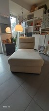 Vendesi chaise longue di Dondi Salotti di alcantara color panna usata sempre con