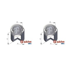 2 PISTONI AUTOFREN 48mm PINZA FRENO ANTERIORE adatti per AUTOBIANCHI Y10 FIAT 124 1