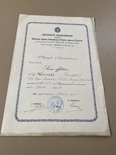 Ww2 Diploma Attestato Istituto