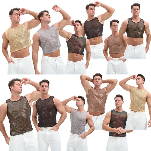 Canottiera uomo sexy maglia