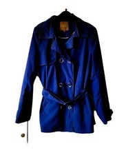 Giacca Conbipel, Spolverino Doppiopetto, Blu Metallizzato. Tg. M