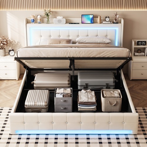Struttura letto con copriletto - letto,