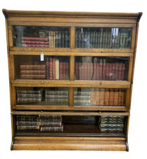 Antica Libreria globe inglese in rovere Londra inizi del XX secolo fayy