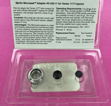 Kit adattatore microsigillo Merlin #22-11 per iniettore Varian 1177