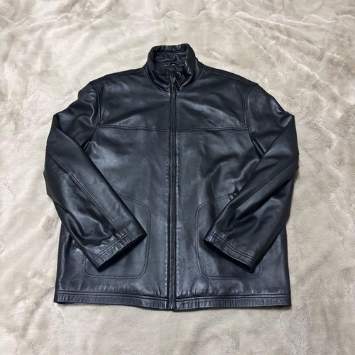 Giacca nera pelle premium