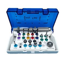 Nuovo kit trapano chirurgico design tedesco cricchetto cacciaviti esagonali rivestiti in titanio nero