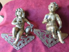 200704 Una graziosa coppia di putti  in bronzo del primo Novecento