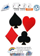 patch French playing cards iron on toppa termoadesiva carte gioco picche poker