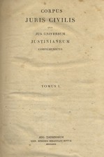 CORPUS juris civilis quo jus