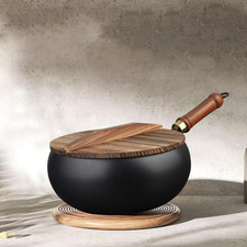 Wok Senza Ferro Da 24 Cm Con