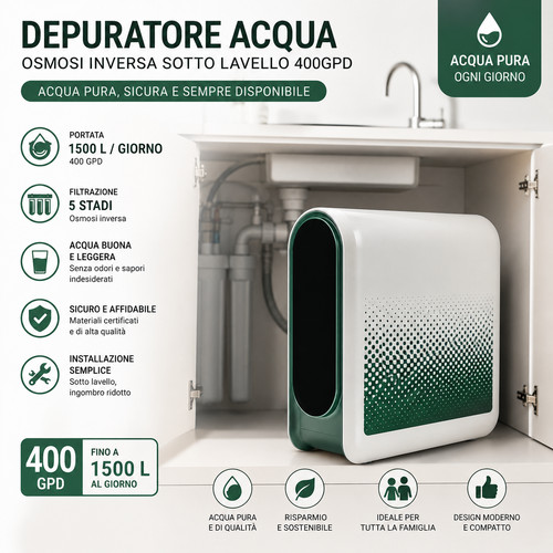 Depuratore acqua domestico