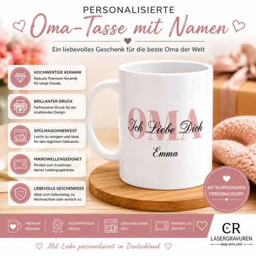 Tazza personalizzata nonna con