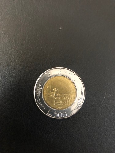Moneta italia bimetallica 500 - italia,