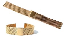 Cinturino orologio acciaio oro