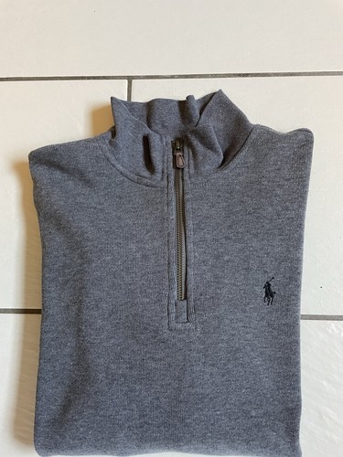 Felpa con zip media polo - felpa, ralph