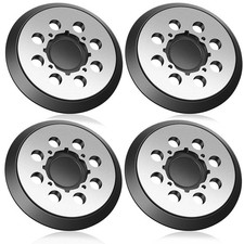 2X(4 Pezzi di Tampone di Ricambio per Levigatrice Orbitale con Supporto In 7680
