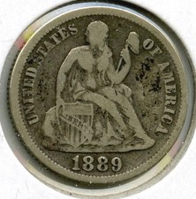 Dime In Argento Liberty Seduta