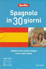 SPAGNOLO IN 30 GIORNI  LIBRO + CD  BERLIZ MONDADORI