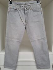 Jeans Levis 501 uomo W35 L34 Levi Strauss cotone usati taglio dritto sbiancati