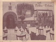 CARTOLINA DI ROMA ,TAVERNA TRILUSSA - VIA POLITEAMA , 23  viaggiata 1955