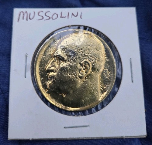 40mm benito mussolini medal - mussolini,