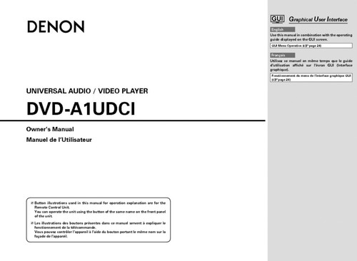 Denon dvd a1udci - dvd-a1udci,