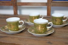 set porcellane tazzine da caffè in porcellana Hollohaza studio Hungary